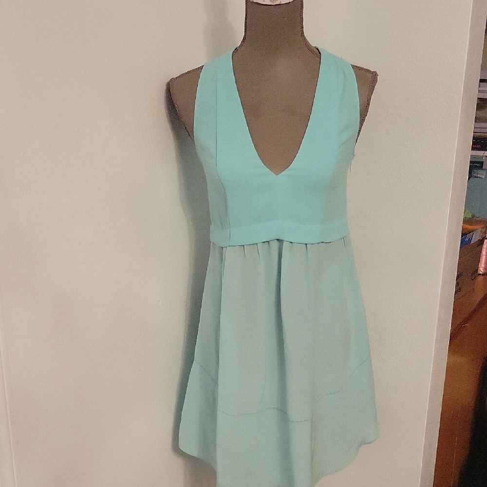 Wilfred Light Blue Mini Dress